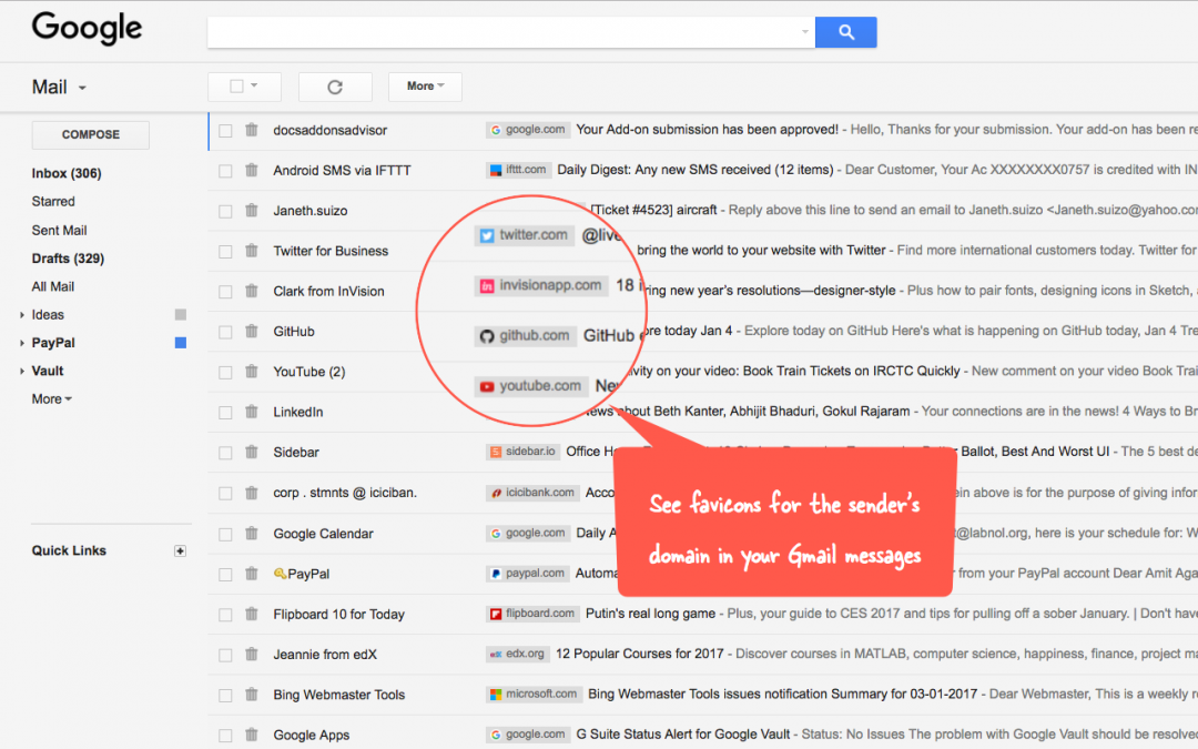 See the Company and Logo Image of Email Senders in your Gmail Inbox