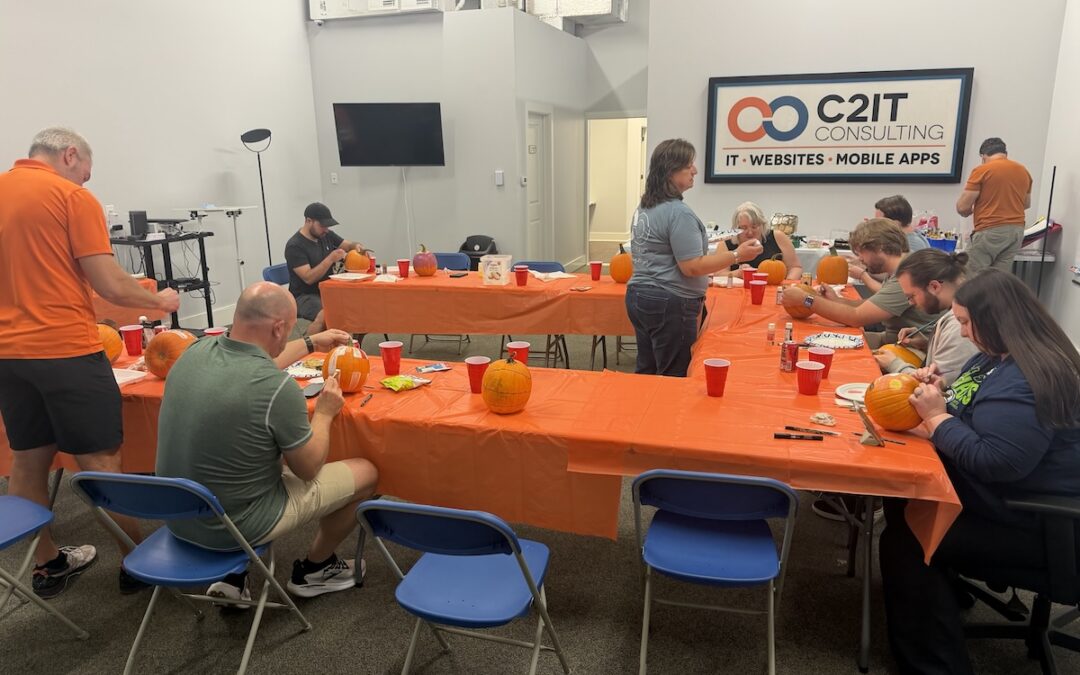 Pumpkins, Popcorn & a Tie: C2IT’s Eighth Annual Pumpkin Decorating Contest
