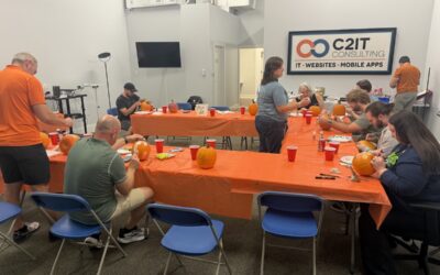 Pumpkins, Popcorn & a Tie: C2IT’s Eighth Annual Pumpkin Decorating Contest